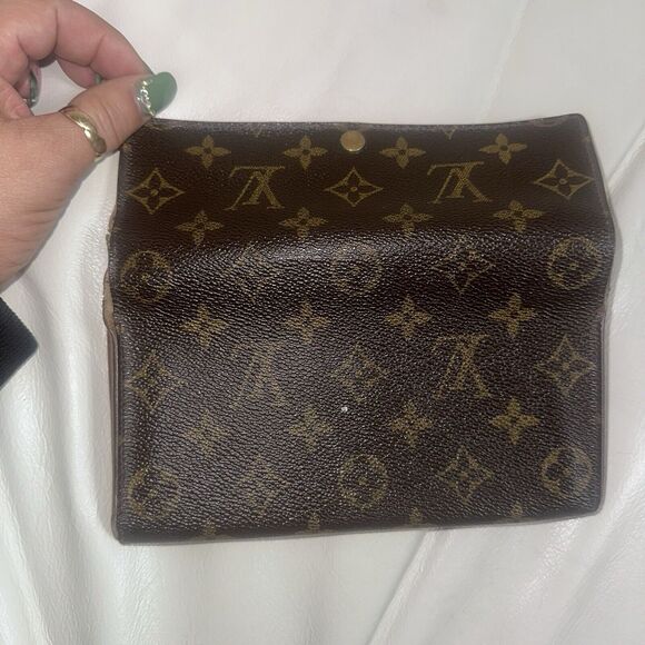 Authentic Louis Vuitton LV Long Wallet Portefeuille Sarah Brown Monogram - Picture 8 of 11